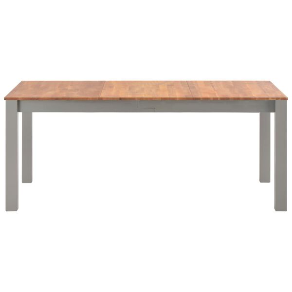 vidaXL Table &agrave; manger 180x90x74 cm Bois de ch&ecirc;ne massif