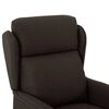 vidaXL Fauteuil inclinable Marron fonc&eacute; 66.5 x 94 x 101.5 cm Polyester