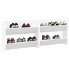 vidaXL Armoires &agrave; chaussures murales 2 pcs Blanc 80x18x60 cm Agglom&eacute;r&eacute;