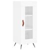vidaXL Buffet Blanc brillant 34,5x34x90 cm Bois d'ing&eacute;nierie