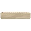 vidaXL Cadre de lit sans matelas ch&ecirc;ne sonoma 90x190 cm