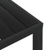 vidaXL Table de jardin Noir 80 x 80 x 74 cm Aluminium et WPC
