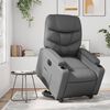 vidaXL Fauteuil inclinable &eacute;lectrique gris similicuir
