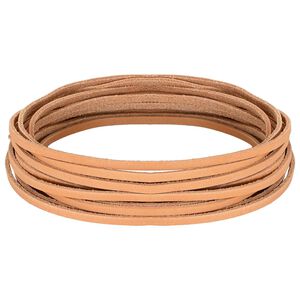 vidaXL Sangle en Cuir Marron Clair 200 x 0,4 cm Cuir