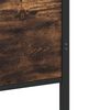 vidaXL Cadre de lit en métal sans matelas chêne fumé 107x203 cm