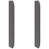 vidaXL Oreille de t&ecirc;te de lit Gris PVC