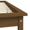 vidaXL Cadre de lit sans matelas marron miel 140x190 cm bois massif