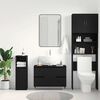 vidaXL Meuble de Lavabo de Salle de Bain Chêne noir 80 x 33 x 60 cm