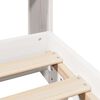 vidaXL Cadre de lit sans matelas blanc 120x190 cm bois de pin massif