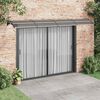 vidaXL Auvent de porte Noir 400x75 cm Polycarbonate