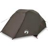 vidaXL Tente de p&ecirc;che 3 personnes marron imperm&eacute;able
