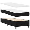 vidaXL Lit &agrave; ressorts avec matelas avec LED Noir 80 x 200 cm tissu