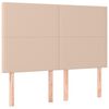 vidaXL T&ecirc;te de lit Cappuccino 144 x 5 x 118/128 cm Similicuir