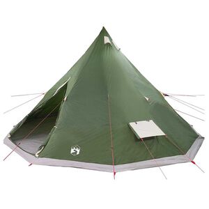 vidaXL Tente Tipi familiale avec toit Vert 560 x 560 x 300 cm