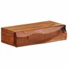 vidaXL &Eacute;tag&egrave;res murales 2 pcs 30x17x8 cm bois massif d'acacia