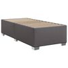 vidaXL Sommier &agrave; lattes de lit avec matelas Gris 100x200 cm Similicuir