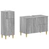 vidaXL Ensemble de 2 meubles de salle de bain DELFT Sonoma gris