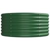 vidaXL Lit surélevé de jardin Acier galvanisé 224x80x36 cm Vert