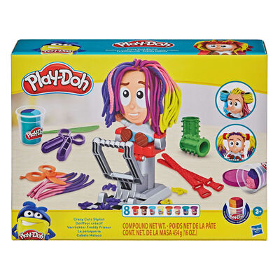 Play-Doh Salon de coiffure jouet Crazy Cuts Stylist 8 boîtes
