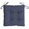 vidaXL Coussins de chaise lot de 2 bleu marine 50x50x7 cm tissu oxford