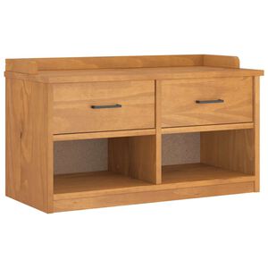vidaXL Banc de couloir SANDNES 87x40x50 cm bois de pin massif