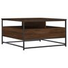 vidaXL Table basse ch&ecirc;ne marron 80x80x45 cm bois d'ing&eacute;nierie