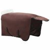 vidaXL Couverture &Eacute;quine Brun Fonc&eacute; Complet 115 cm Fleece polaire