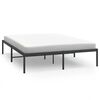 vidaXL Cadre de lit m&eacute;tal sans matelas noir 140x190 cm