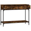 vidaXL Table console ch&ecirc;ne fum&eacute; 100x34,5x75 cm bois d'ing&eacute;nierie