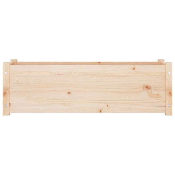 vidaXL Jardinière d'extérieur 100x31x31 cm bois de pin massif