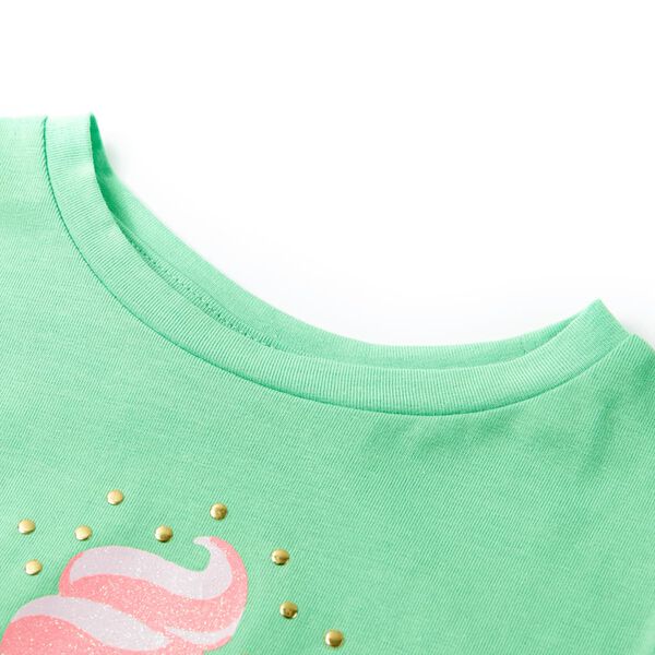 T-shirt pour enfants vert clair 116