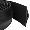 vidaXL Joint de sol de garage Noir 155 x 28 mm 4,5 m Caoutchouc EPDM