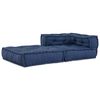 vidaXL Canapé d'angle modulable Indigo 70 x 70 x 56 cm tissu