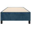 vidaXL Cadre de lit &agrave; lattes bleu fonc&eacute; 80x200 cm velours