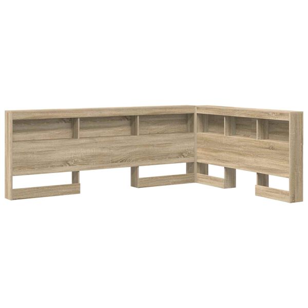 vidaXL T&ecirc;te de lit de rangement Ch&ecirc;ne Sonoma 160 cm Bois d'ing&eacute;nierie