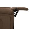 vidaXL Fauteuil inclinable Marron Tissu