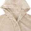 vidaXL Peignoir avec capuche Beige xxl Flanelle