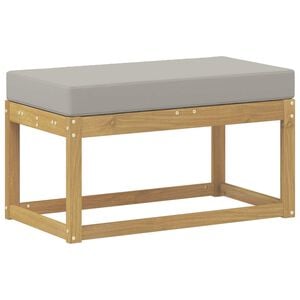 vidaXL Banc de Jardin Blanc 80 x 43 x 45 cm Bois d'Acacia Massif