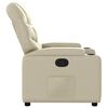 vidaXL Fauteuil inclinable Crème Similicuir