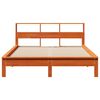 vidaXL Cadre de lit sans matelas cire marron 150x200cm bois pin massif