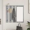 vidaXL Porte-manteau mural avec &eacute;tag&egrave;re Sonoma gris 84 x 10 x 80 cm