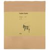 vidaXL Tissu de Table 5 pc ovale Beige 130 x 220 cm Polyester