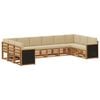 vidaXL Ensemble de canap&eacute;s d'ext&eacute;rieur 7 pc Naturel