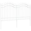 vidaXL Cl&ocirc;ture de jardin WOERDEN 240 x 165 cm Acier peint par poudre