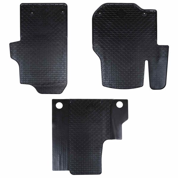 vidaXL Tapis de voiture 3 pcs Noir VW CRAFTER , TGE TPE