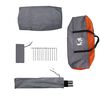 vidaXL Tente de voiture gris et orange imperméable