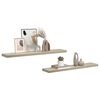 vidaXL &Eacute;tag&egrave;res murales flottantes 2 pcs Ch&ecirc;ne 120x23,5x3,8 cm MDF