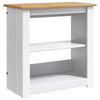 vidaXL Support d'aquarium PANAMA Blanc et marron 60 x 30 x 60 cm