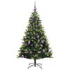 vidaXL Arbre de No&euml;l artificiel &agrave; charni&egrave;res 150 LED Vert 150 cm
