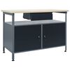 vidaXL &Eacute;tabli Noir 120x60x85 cm Acier